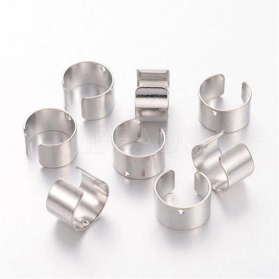 Platinum Color Brass Ear Cuff Findings X-KK-1642-N-1