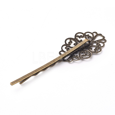 Iron Hair Bobby Pin Findings IFIN-WH0051-93G-1
