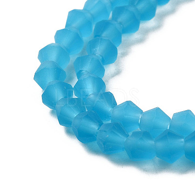 Imitate Austrian Crystal Frosted Glass Beads Strands LS-EGLA-A039-T6mm-MD19-1