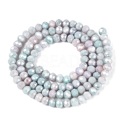 Ombre Effect Dyed Glass Beads Strands LS-GLAA-C023-02-C24-1
