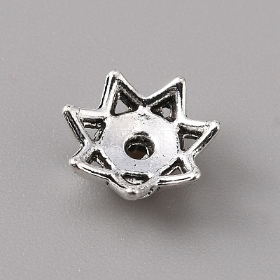 Tibetan Style Alloy Bead Caps FIND-WH0143-60E-1