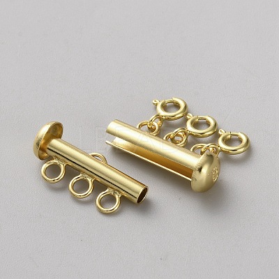 925 Sterling Silver Lock Clasps DIY-WH0888-848B-G-1