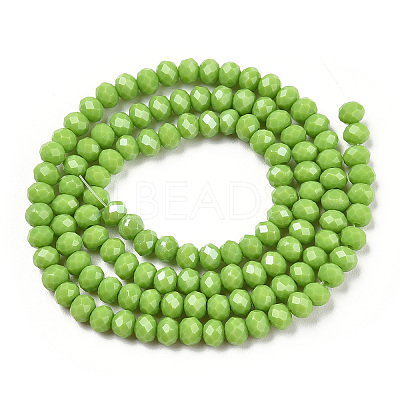 Electroplate Glass Beads Strands EGLA-A034-P2mm-A28-1