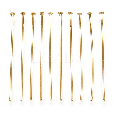 Brass Flat Head Pins KK-G331-11-0.7x40-1