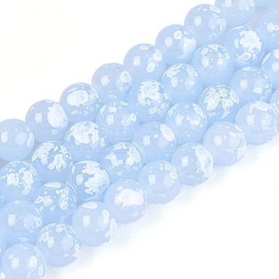 Baking Paint Glass Beads X1-DGLA-N015-8mm-06-1