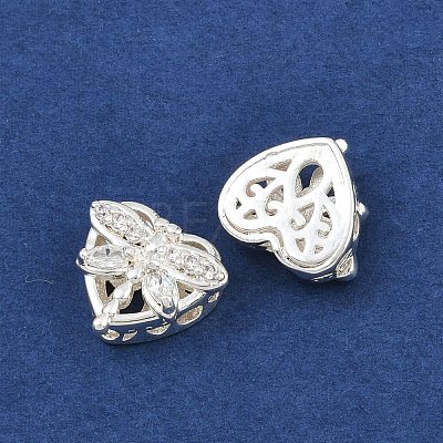 Brass Pave Cubic Zirconia Multi-strand Links ZIRC-F145-04S-01-1