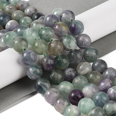 Natural Fluorite Beads Strands G-P530-B04-05-1