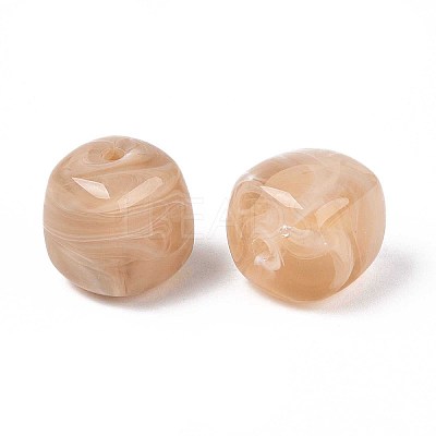 Opaque Acrylic Beads OACR-ZX006-33B-1