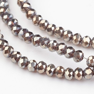 Electroplate Glass Beads Strands EGLA-P018-2mm-FR-B09-1