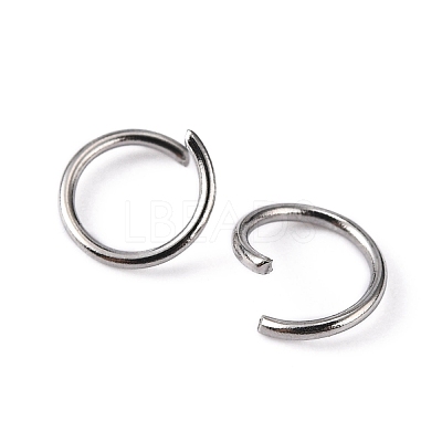 Tarnish Resistant 304 Stainless Steel Open Jump Rings STAS-R049-6x0.7mm-1