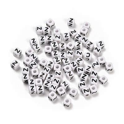 Opaque Acrylic Beads OACR-S076-01Z-1