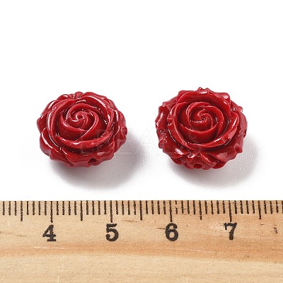 Synthetic Coral Carved Beads CORA-U003-01B-05-1