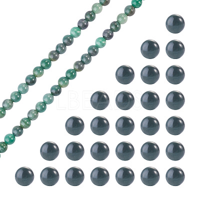 1Strand Natural African Jade Beads Strands G-TA0003-50D-1