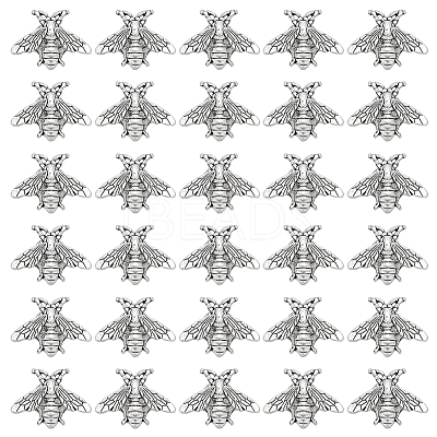 40Pcs Alloy Bees Lapel Pin Backs JEWB-GO0001-21AS-1