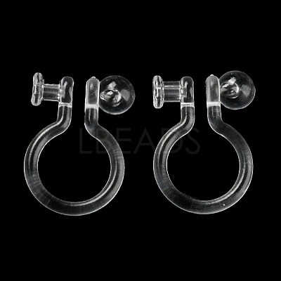 Resin Clip-on Earring Findings FIND-H046-12-1
