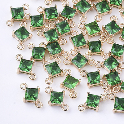 Transparent Glass Links connectors X-GLAA-T007-14B-1