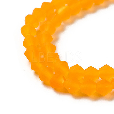 Imitate Austrian Crystal Frosted Glass Beads Strands EGLA-A039-T3mm-MD23-1
