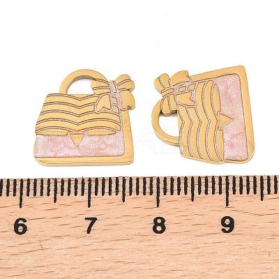 304 Stainless Steel Enamel Pendants STAS-A136-01G-01-1