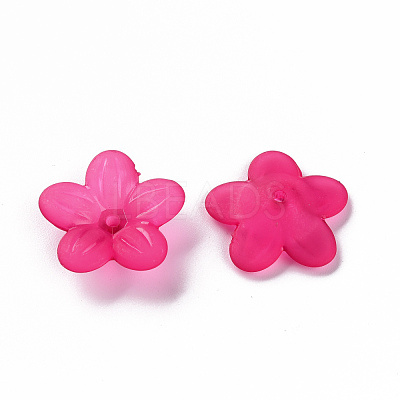 Frosted Acrylic Bead Caps MACR-S371-08A-706-1