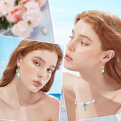 100Pcs Natural Akoya Shell Big Pendants SHEL-YW0001-23-1