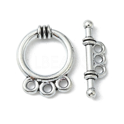Tibetan Style Alloy Toggle Clasps LS-LF10795Y-NF-1