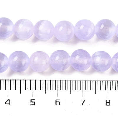 Natural Selenite Beads Strands G-C142-01B-02-1