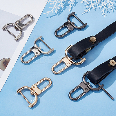 6pcs 3 colors Zinc Alloy Swivel Lobster Claw Clasps FIND-PH0008-62A-1