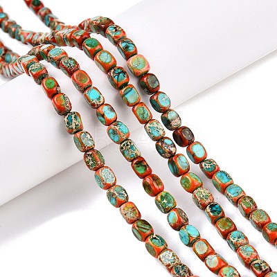 Natural Imperial Jasper Beads Strands G-N342-62G-1