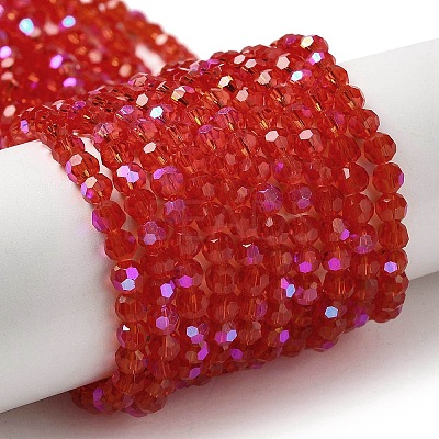 Electroplate Transparent Glass Beads Strands LS-EGLA-A035-T4mm-L01-1