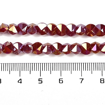 Electroplate Glass Beads Strands EGLA-B009-05A-06-1