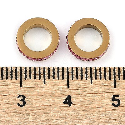 Ion Plating(IP) 304 Stainless Steel European Beads STAS-Z090-03G-04-1