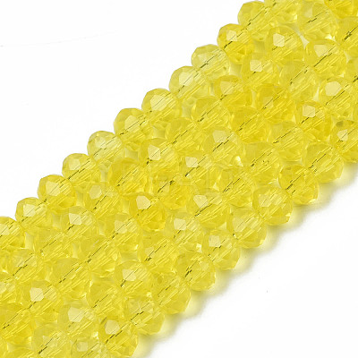 Electroplate Glass Beads Strands EGLA-A044-T6mm-A29-1