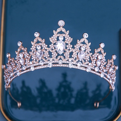 Alloy Rhinestone Crown Hair Bands PW-WG903DF-07-1