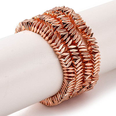 Electroplated Synthetic Non-magnetic Hematite Beads Strands G-G849-07A-RG-1