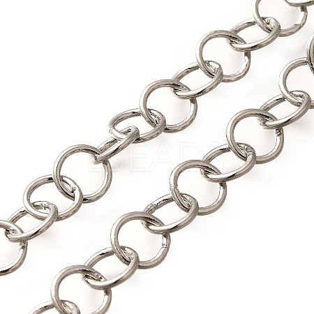 Rack Plating Brass Link Chains CHC-M027-09P-1