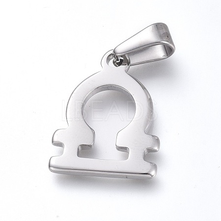 Non-Tarnish 304 Stainless Steel Pendants STAS-L210-06A-P-01-1