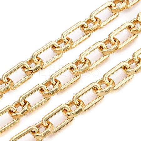 Alloy Rectangle & Octagon Link Chains LCHA-T001-18G-1