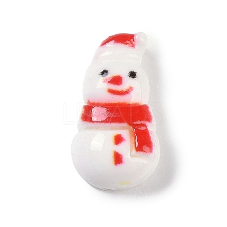 Opaque Christmas Theme Resin Cabochons RESI-H162-06K-1