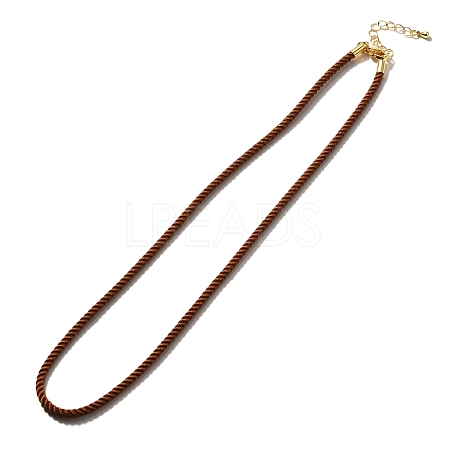 Nylon Milan Cord Necklace Making MAK-M028-01G-15-1