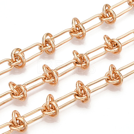 Iron Oval with knot Link Chains CH-N004-14KCG-1