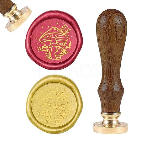 DIY Wood Wax Seal Stamp AJEW-WH0131-134-1