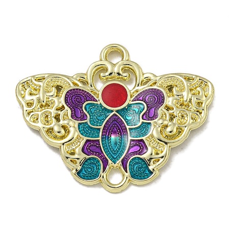 Alloy Enamel Connectors Charms PALLOY-F312-55G-01-1