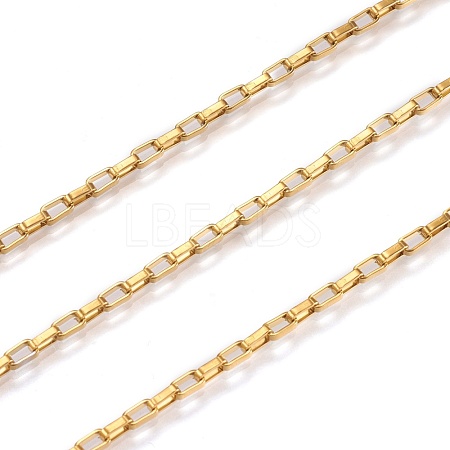 3.28 Feet Ion Plating(IP) 304 Stainless Steel Venetain Chains X-CHS-H007-34G-1