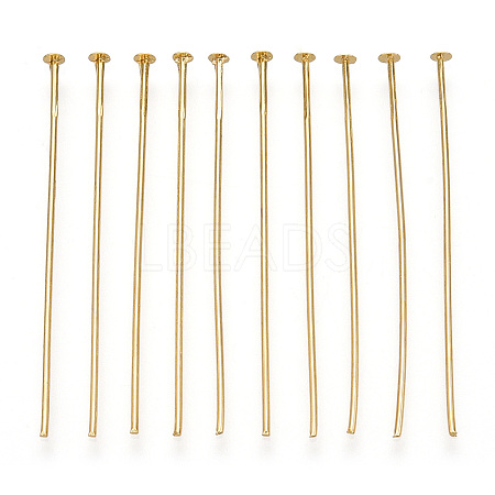 Brass Flat Head Pins KK-G331-11-0.7x40-1