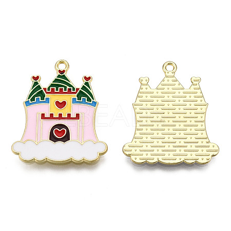 Alloy Enamel Pendants PALLOY-F286-11A-G-1