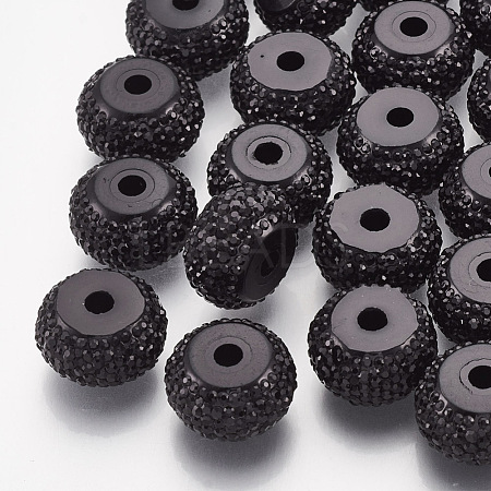 Resin Rhinestone Beads RESI-T020-01D-01-1