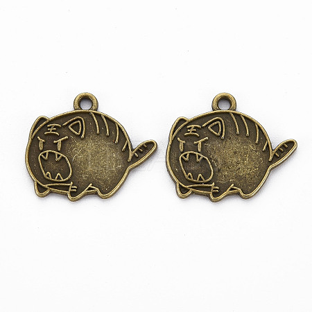 Tibetan Style Alloy Pendant Enamel Settings LS-TIBEP-N010-023AB-RS-1