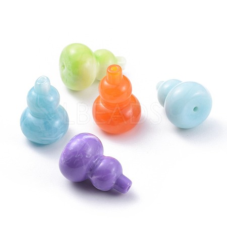 Resin Gourd Beads X-RB1056Y-1