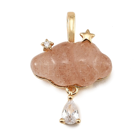 Natural Strawberry Quartz Carved Pendants GG-CBA5963-03C-1