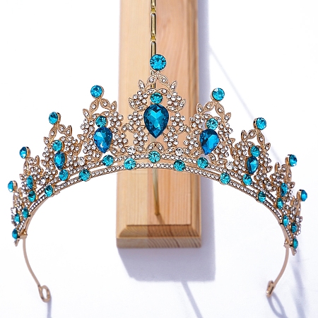 Alloy Rhinestone Crown Hair Bands PW-WG903DF-08-1